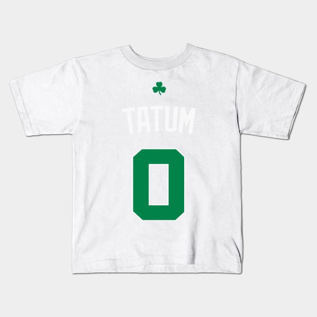 Jayson Tatum Kids T-Shirt by telutiga